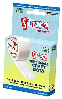 3mm Craft Glue Dots - Permanent x 300
